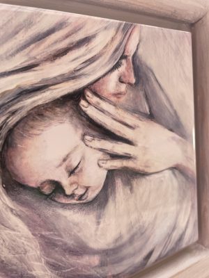Obrazek ceramiczny Maryja z Dzieciątkiem