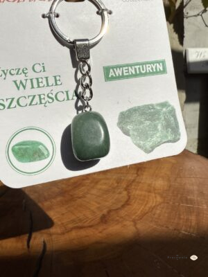 Brelok Życzę Ci wiele szczęścia - Awenturyn