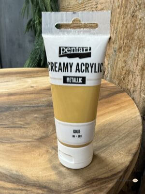 Pentart farba akrylowa cream złoto 60 ml