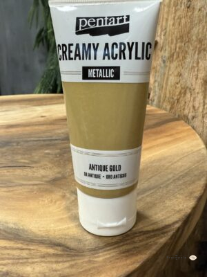 Pentart farba akrylowa cream antyczne złoto 60ml