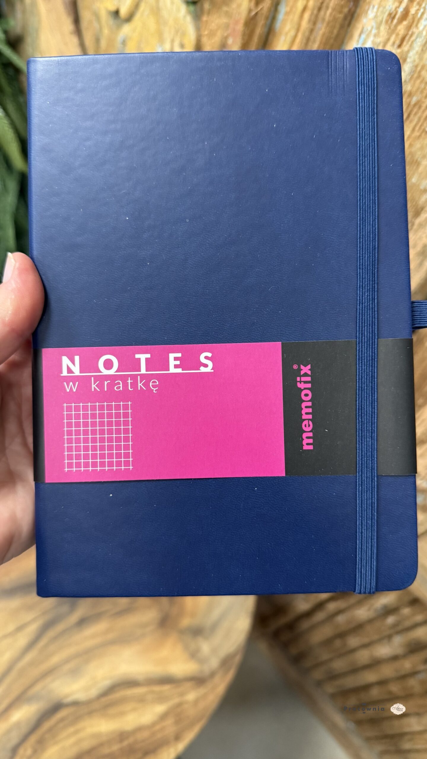 Notes Memofix granatowy z gumką