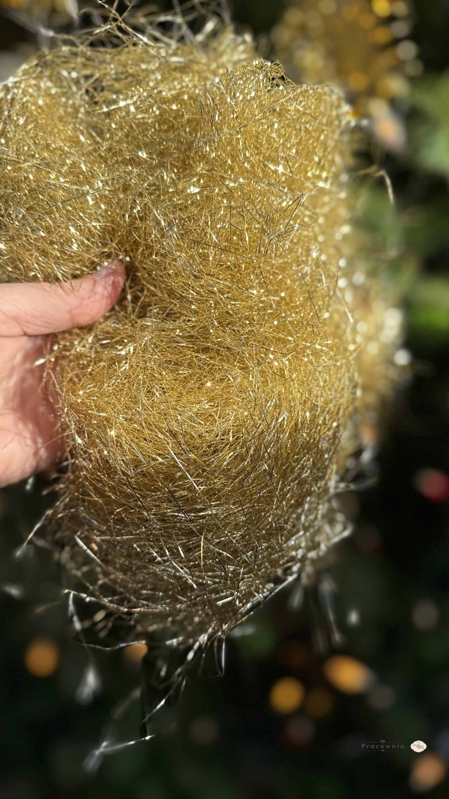 Włosy Anielskie w kolorze jasnego złota, drobne. - obrazek 2