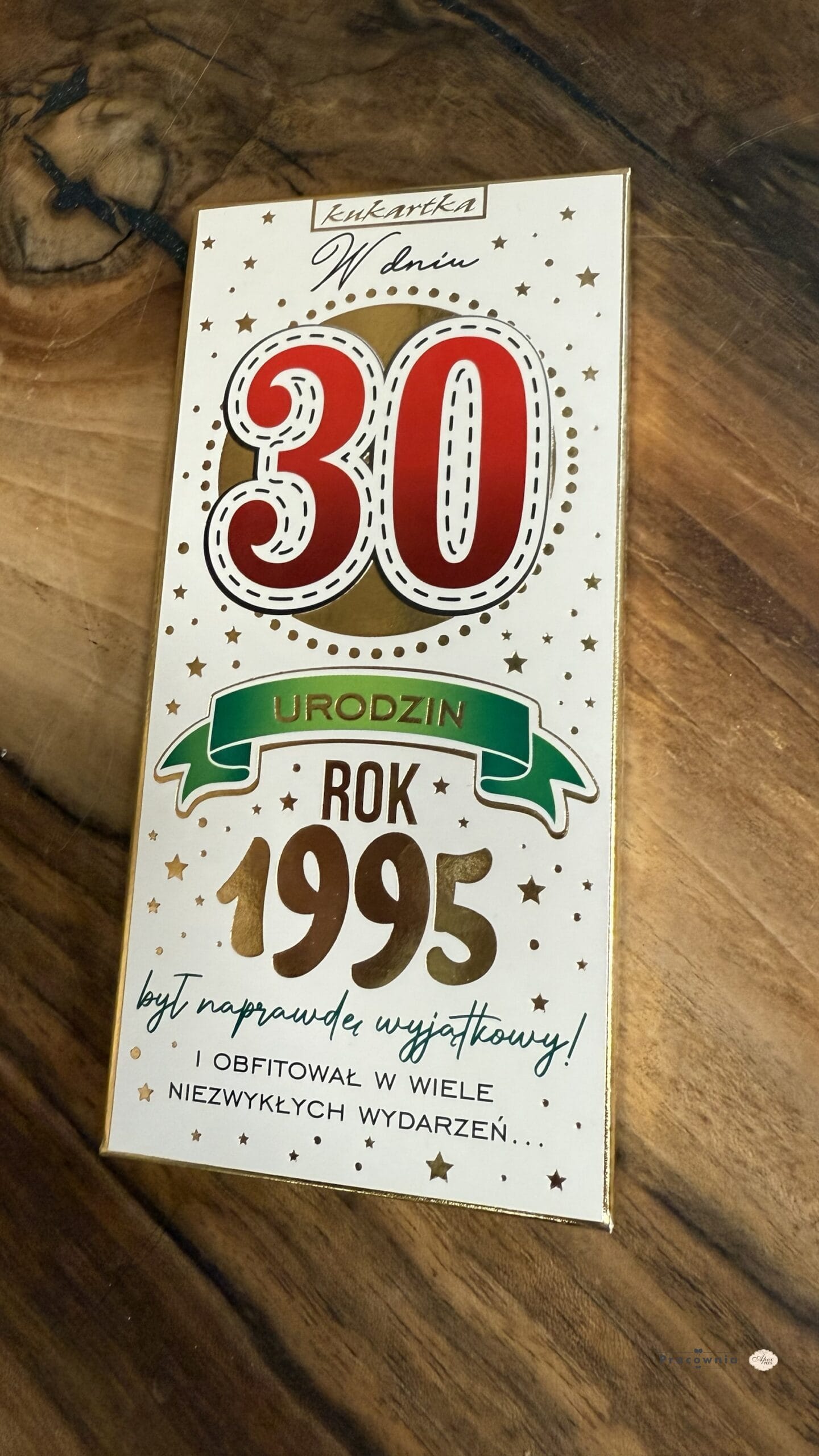 Czekolada prezentowa w dniu 30 urodzin