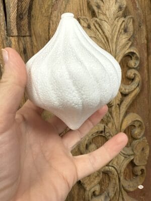 Bombka styropianowa pasiasta 11 cm