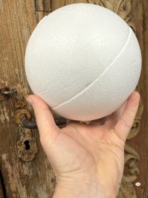 Kula styropianowa 15 cm składana