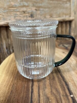 Kubek zaparzacz ze szklanym filtrem 400ml zieleń