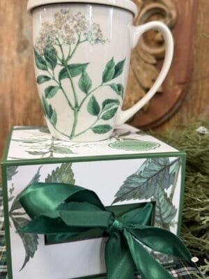 Kubek z zaparzaczem Botanical czarny bez