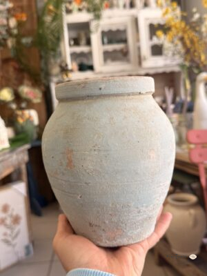 Wazonik/donica Garden Old niebieski