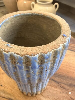 Osłonka prążki Fiore Blue na nodze