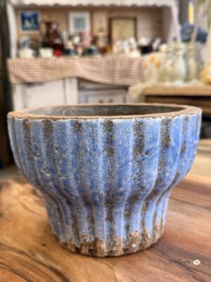 Osłonka prążki Fiore Blue na nodze