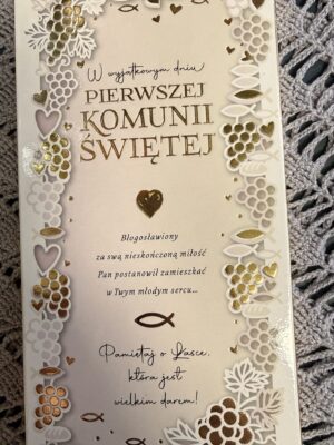 Czekolada W wyjątkowym dniu Pierwszej Komunii