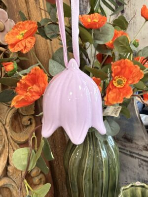 Dzwoneczek kwiat pastelowy lawendowy