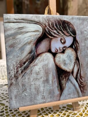 Płytka ceramiczna "Przytulić do serca" 15*15 cm