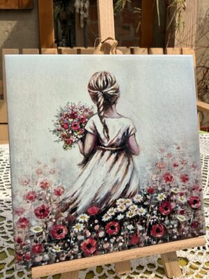 Płytka ceramiczna "Posyłam Ci Anioła" 15*15cm