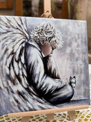 Płytka ceramiczna "Szczęście jest jak motyl" 15*15