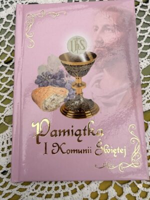 Pamiątka I Komunii Świętej (różowa)