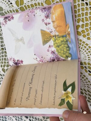 Pamiątka I Komunii Świętej (niebieska)