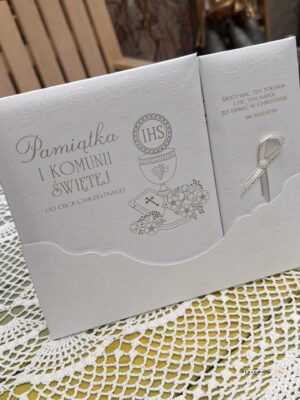 Pamiątka I Komunii Św. od Ojca Chrzestnego