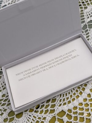 Pudełko na banknoty Pierwsza Komunia Święta