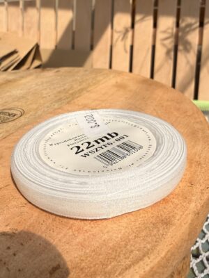 Wstążka szyfon biały