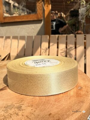 Wstążka satynowa szampańskie złoto