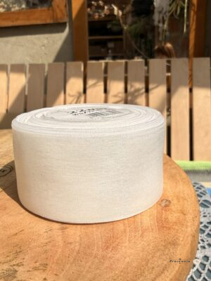 Wstążka szyfon biały