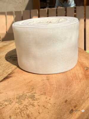 Wstążka szyfon biały