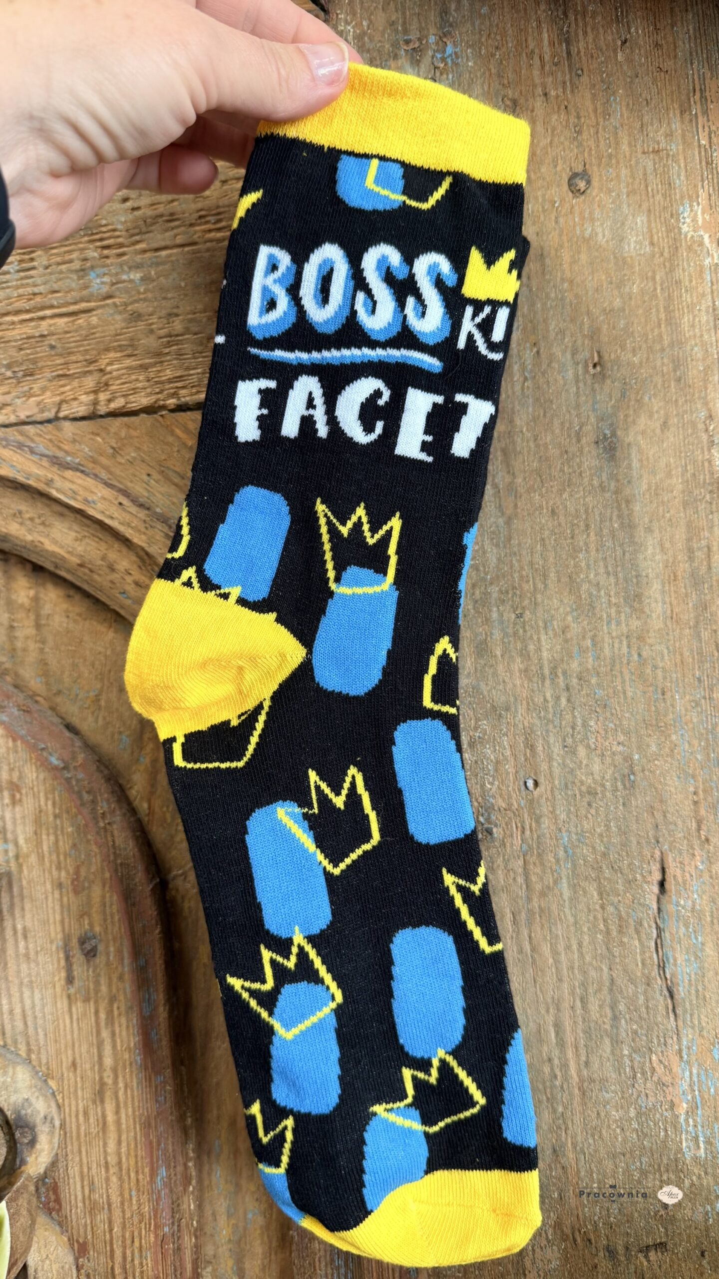 Skarpetki męskie „Bosskiego Faceta” w tubie – Idealny prezent - obrazek 2