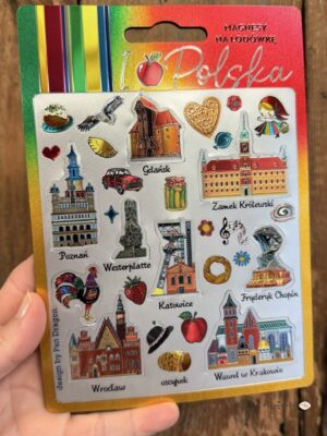 Magnesy na lodówkę Polska – zabytki i symbole | I Love Polska