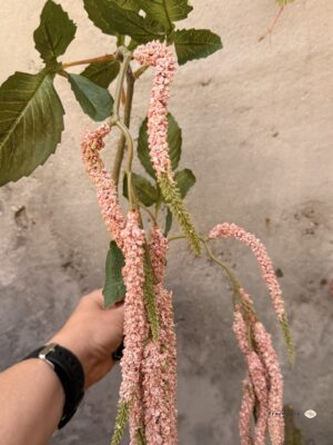 Sztuczna gałąź amarantusa zwisająca jasnoróżowa 158 cm